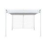 Pergola DKD Home Decor Weiß 296 x 296 x 225 cm Stahl