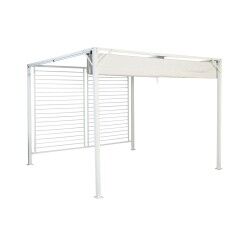 Pérgula DKD Home Decor Branco 296 x 296 x 225 cm Aço
