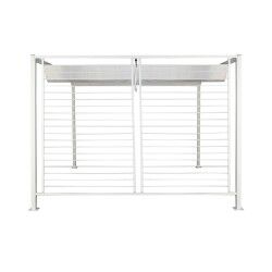 Pergola DKD Home Decor Bianco 296 x 296 x 225 cm Acciaio