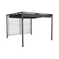Pérgula DKD Home Decor Cinzento 300 x 300 x 230 cm Aço