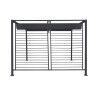 Pérgola DKD Home Decor Gris 300 x 300 x 230 cm Acero