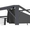 Pérgola DKD Home Decor Gris 300 x 300 x 230 cm Acero