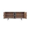 Credenza DKD Home Decor Grigio scuro Legno 177 x 38 x 75 cm