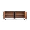 Sideboard DKD Home Decor Dark brown Wood 177 x 38 x 75 cm
