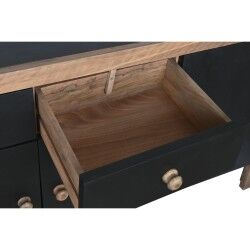 Credenza DKD Home Decor Nero Naturale Legno 177 x 38 x 75 cm