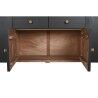 Aparador DKD Home Decor Preto Natural Madeira 177 x 38 x 75 cm