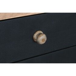 Credenza DKD Home Decor Nero Naturale Legno 177 x 38 x 75 cm