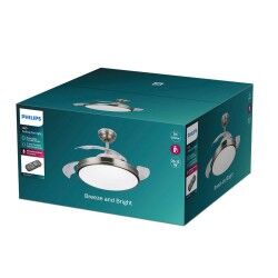 Ventilador de Teto com Luz Philips Atlas 35 W 28 W 4500 Lm Níquel (2700 K)