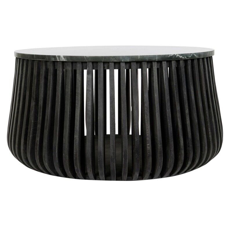 Mesa auxiliar DKD Home Decor Negro Mármol 90 x 90 x 45 cm Madera de mango Mesa auxiliar DKD Home Decor Negro Mármol 90 x 90 x 45 cm Madera de mango