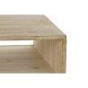 Mesa DKD Home Decor 99 x 59 x 38 cm Abeto Natural Aluminio