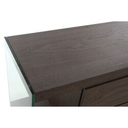 Aparador DKD Home Decor Marrón Transparente Cristal Nogal Madera MDF 160 x 45 x 80 cm