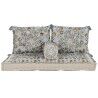 Sillón de jardín DKD Home Decor Azul Beige 155 x 76 x 65 cm 150 x 76 x 20 cm