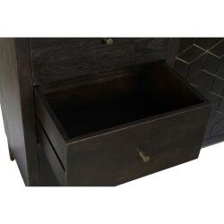 Anrichte DKD Home Decor Schwarz Gold Dunkelbraun Metall Akazienholz 160 x 40 x 90 cm