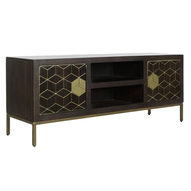 TV furniture DKD Home Decor 140 x 40 x 55 cm Black Metal Acacia TV furniture DKD Home Decor 140 x 40 x 55 cm Black Metal Acacia