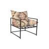 Poltrona DKD Home Decor 70 x 75 x 85 cm Preto Metal Multicolor
