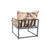Poltrona DKD Home Decor 70 x 75 x 85 cm Preto Metal Multicolor