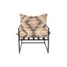 Poltrona DKD Home Decor 70 x 75 x 85 cm Preto Metal Multicolor