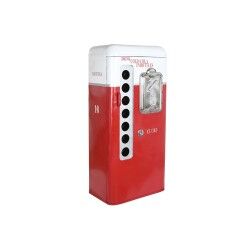 Suporte para garrafas DKD Home Decor 70 x 44 x 151 cm Vermelho Branco Ferro