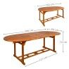 Expandable table Aktive 200 x 74 x 90 cm Acacia