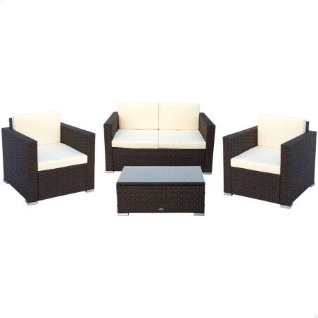 Móveis de jardim Aktive Preto Creme