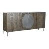 Anrichte DKD Home Decor Dunkelbraun Dunkelgrau Metall Mango-Holz 180 x 40 x 80 cm