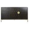 Anrichte DKD Home Decor Schwarz Gold Dunkelbraun Metall Akazienholz 160 x 40 x 90 cm