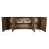 Sideboard DKD Home Decor Dark brown Dark grey Metal Mango wood 180 x 40 x 80 cm