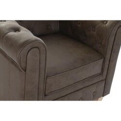 Poltrona DKD Home Decor 80 x 80 x 70 cm Legno Marrone scuro