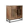 Aparador DKD Home Decor Castanho Preto Cristal Madeira de mangueira 90 x 40 x 90 cm