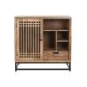 Aparador DKD Home Decor Castanho Preto Cristal Madeira de mangueira 90 x 40 x 90 cm