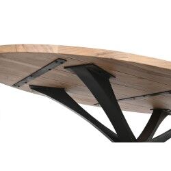 Mesa de Comedor DKD Home Decor Metal Madera de acacia 200 x 110 x 76 cm