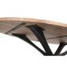 Mesa de Comedor DKD Home Decor Metal Madera de acacia 200 x 110 x 76 cm