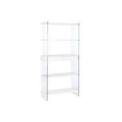 Estantes DKD Home Decor Branco Transparente Cristal Madeira MDF 90 x 35 x 180 cm (1)
