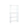 Shelves DKD Home Decor White Transparent Crystal MDF Wood 90 x 35 x 180 cm (1)