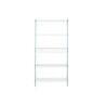 Shelves DKD Home Decor White Transparent Crystal MDF Wood 90 x 35 x 180 cm (1)