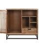 Credenza DKD Home Decor Marrone Nero Cristallo Legno di mango 90 x 40 x 90 cm