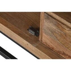 Credenza DKD Home Decor Marrone Nero Cristallo Legno di mango 90 x 40 x 90 cm