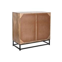 Credenza DKD Home Decor Marrone Nero Cristallo Legno di mango 90 x 40 x 90 cm