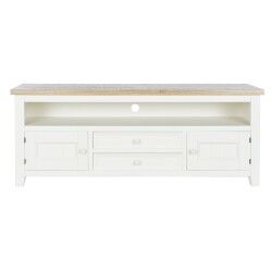 Mobile TV DKD Home Decor Beige Naturale Legno di paulownia 134,5 x 35 x 55 cm