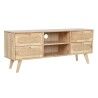 TV-Möbel DKD Home Decor natürlich Metall Kautschukholz 120 x 30 x 48 cm