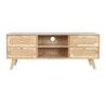 TV furniture DKD Home Decor Natural Metal Rubber wood 120 x 30 x 48 cm