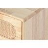 Credenza DKD Home Decor Naturale Metallo Rattan Legno d'albero della gomma 73,5 x 35 x 78 cm