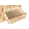 Credenza DKD Home Decor Naturale Metallo Rattan Legno d'albero della gomma 73,5 x 35 x 78 cm