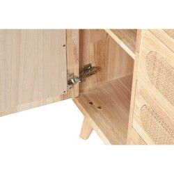 Credenza DKD Home Decor Naturale Metallo Rattan Legno d'albero della gomma 73,5 x 35 x 78 cm