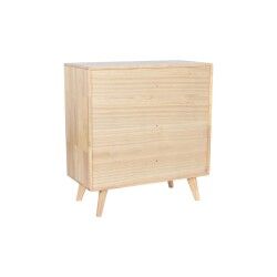 Credenza DKD Home Decor Naturale Metallo Rattan Legno d'albero della gomma 73,5 x 35 x 78 cm