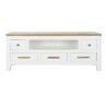 TV-Möbel DKD Home Decor Weiß Braun Akazienholz Mango-Holz 125 x 40 x 50 cm