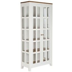 Stand Espositore DKD Home Decor Cristallo Acacia Legno di mango 90 x 40 x 190 cm