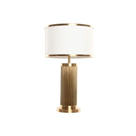Lâmpada de mesa Home ESPRIT Branco Dourado 50 W 220 V