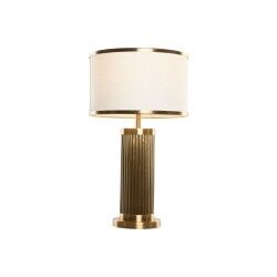 Desk lamp Home ESPRIT White Golden 50 W 220 V
