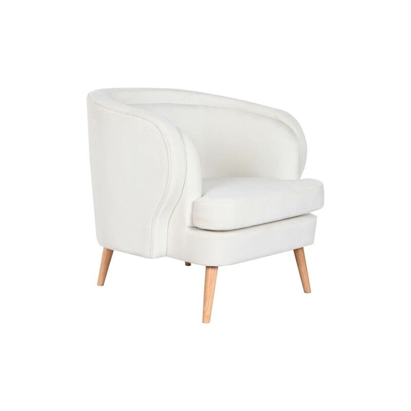 Poltrona DKD Home Decor Branco Natural Madeira 91 x 80 x 78 cm Poltrona DKD Home Decor Branco Natural Madeira 91 x 80 x 78 cm
